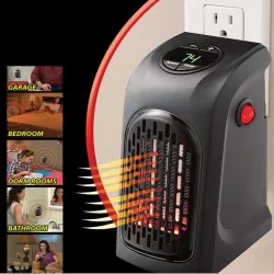 ElectrónicosMini calefactor eléctrico - aire caliente - portátil - con enchufe