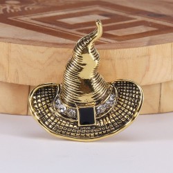 Metal witch hat - Halloween broochBrooches