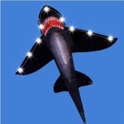 CometaCometa tiburón negro - con luces LED