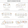 Protective sofa cover - waterproof - elastic - stretchableFurniture