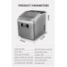 BarFabricador de cubitos de hielo automático - Panel inglés - 25 kgs / 24H