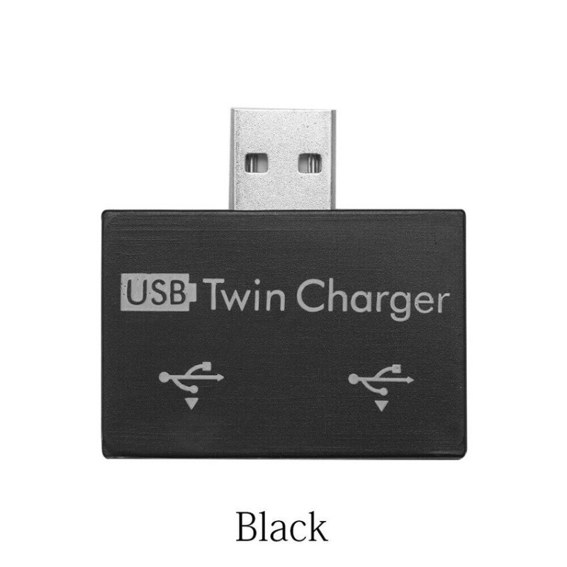 HubCargador USB 2.0 a 2 puertos - Adaptador HUB