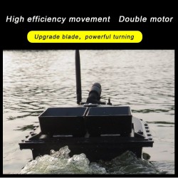 BarcoFlytec V500 - Barco RC - comedero para peces - 500m - doble motor - 5.4km/h - 54cm