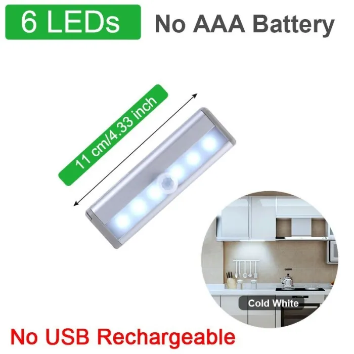 Tiras de LEDLuz de banda LED - Luz nocturna USB - sensor de movimiento - banda magnética
