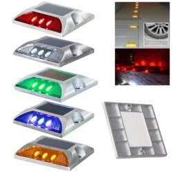 Alumbrado públicoReflector LED solar - luz de carretera - lámpara de advertencia - aluminio