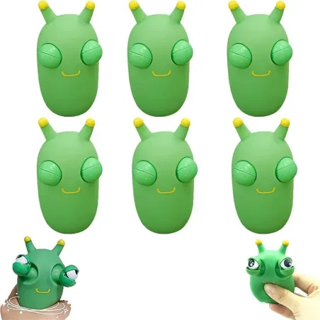 JuguetesOjo que salta - gusano verde - juguete para apretar - juguete para aliviar el estrés