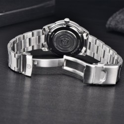 RelojesPAGANI DESIGN - reloj deportivo de cuarzo - cristal de zafiro - acero inoxidable - 100 M resistente al agua