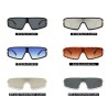 Gafas de solGafas de sol ojo de gato, extragrandes, parte superior plana de una pieza, UV400, unisex