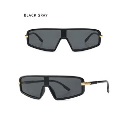 Gafas de solGafas de sol ojo de gato, extragrandes, parte superior plana de una pieza, UV400, unisex