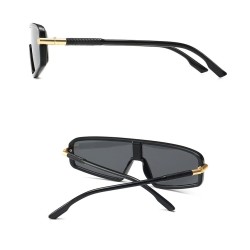 Gafas de solGafas de sol ojo de gato, extragrandes, parte superior plana de una pieza, UV400, unisex