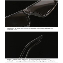 Gafas de solGafas de sol ojo de gato, extragrandes, parte superior plana de una pieza, UV400, unisex