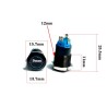 InterruptoresPulsador LED negro - estanco - autobloqueo fijo - 12mm / 16mm / 19mm / 22mm - 5V / 12V / 220V