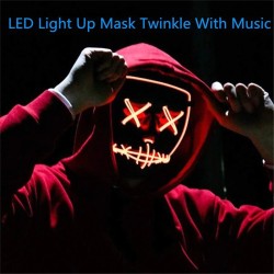 MáscaraLuz LED - Máscara facial de Halloween