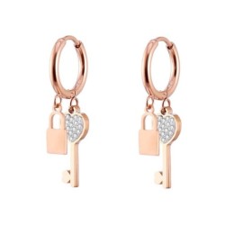 Crystal key / lock - earringsEarrings