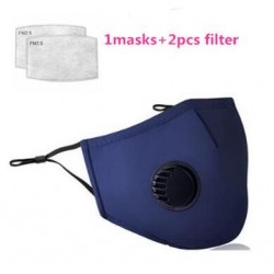 Mascarillas bucalesMascarilla protectora facial / bucal - filtro de carbón activado PM25 - válvula de aire - reutilizable