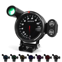 InstrumentosTacómetro de motocicleta - RPM - medidor de velocidad - LED de 7 colores - con luz de cambio / advertencia de pico