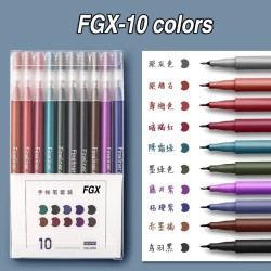 Bolígrafos & lápices?Bolígrafos artísticos coloridos - Resaltadores - 10 piezas