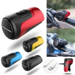 BicicletaBocina de bicicleta - USB recargable - alarma antirrobo