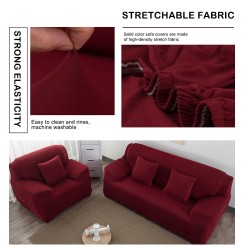 Elastic / stretchable sofa cover - universal - L-shape - 3-seat sofaSofa covers