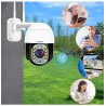 Cámaras de seguridadCámara CCTV de seguridad - visión nocturna - exterior - WiFi - 2MP - PTZ - HD - 1080P