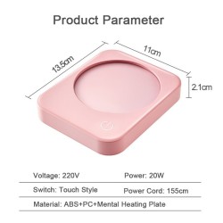 Calentadores de tazaCalentador de tazas - Placa calentadora - Tres posiciones de temperatura - Apagado automático - USB