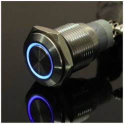 InterruptoresPulsador metálico - autobloqueo - LED - 16mm