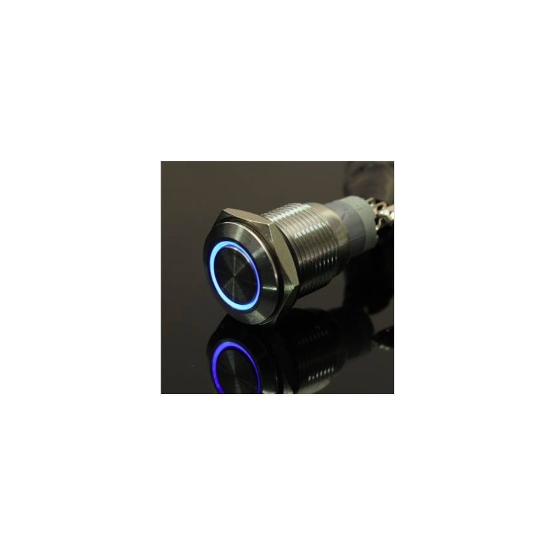 InterruptoresPulsador metálico - autobloqueo - LED - 16mm