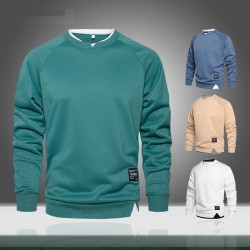 Classic sweatshirt - o-neck pullover - fake two piecesHoodies & Sweatshirt