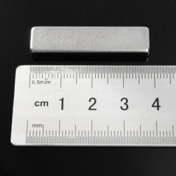 N52N52 - imán de neodimio - bloque rectangular súper fuerte - 40 mm * 10 mm * 4 mm - 5 piezas