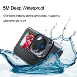 Lentes & filtrosLente de aleación de aluminio - lente ultra gran angular de 155 grados - resistente al agua - para GoPro Hero...