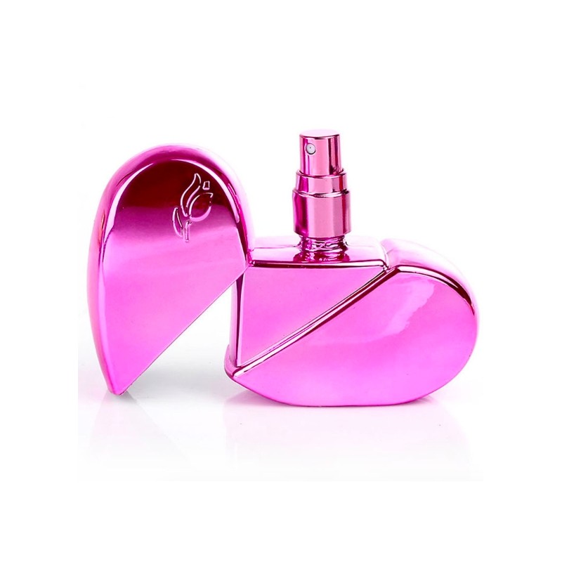 Perfume bottle - empty container - with atomiser - heart shaped - 25mlPerfumes