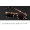 Metal retro round sunglasses - UV400 - unisexSunglasses
