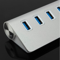 Aluminum splitter - USB 3.0 - 7 port USB - HUBHubs