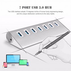 Aluminum splitter - USB 3.0 - 7 port USB - HUBHubs