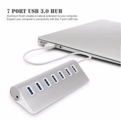 Aluminum splitter - USB 3.0 - 7 port USB - HUBHubs