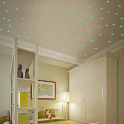 DecoraciónEstrellas que brillan en la oscuridad - pegatinas de pared / techo - 3 cm - 50 piezas