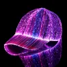 Baseball cap - fiber optic - LED - USB - whiteHats & Caps