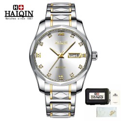 HAIQIN - mechanical automatic watch - stainless steel - gold / whiteWatches