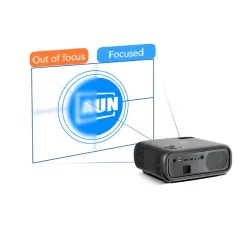 ProyectoresAUN AKEY9S - Proyector LED HD - Android - Bluetooth - WIFI - 4K - 1080P
