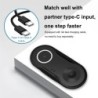 CargadoresCargador magnético inalámbrico 2 en 1 - para Samsung - iPhone - Apple Watch - 20W