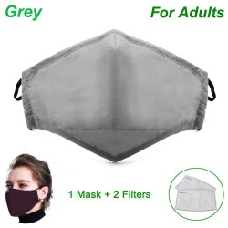 Mascarillas bucalesMascarilla protectora facial / bucal - con 2 filtros de carbón activado PM25 - reutilizable