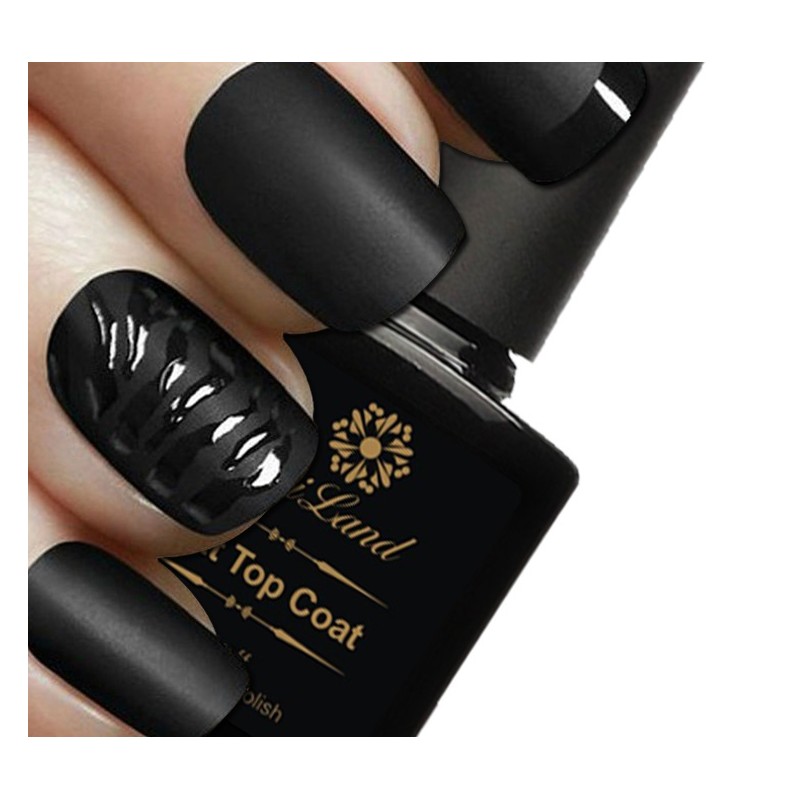 Black mat top coat - nail polish - 10mlNail polish