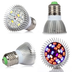 Luces de cultivoBombilla LED - luz de crecimiento de plantas - espectro completo - hidropónico - E27 - 10W - 30W - 50W - 80W