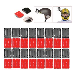SoportesAccesorios para casco - para GoPro - base de montaje curvo - pegatinas adhesivas - 16 piezas
