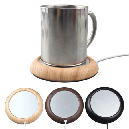 Calentadores de tazaCalentador de tazas USB - calentador de té / café - madera