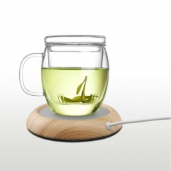 Calentadores de tazaCalentador de tazas USB - calentador de té / café - madera