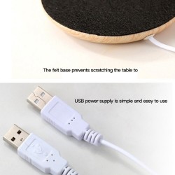 Calentadores de tazaCalentador de tazas USB - calentador de té / café - madera