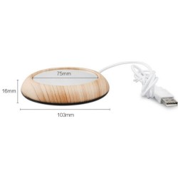 Calentadores de tazaCalentador de tazas USB - calentador de té / café - madera