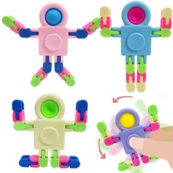 Hilandero inquietoRobot espacial - fidget spinner - push-bubble - juguete antiestrés