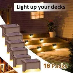 Iluminación solarLuces solares para terraza - patio - valla - jardín - impermeables - LED